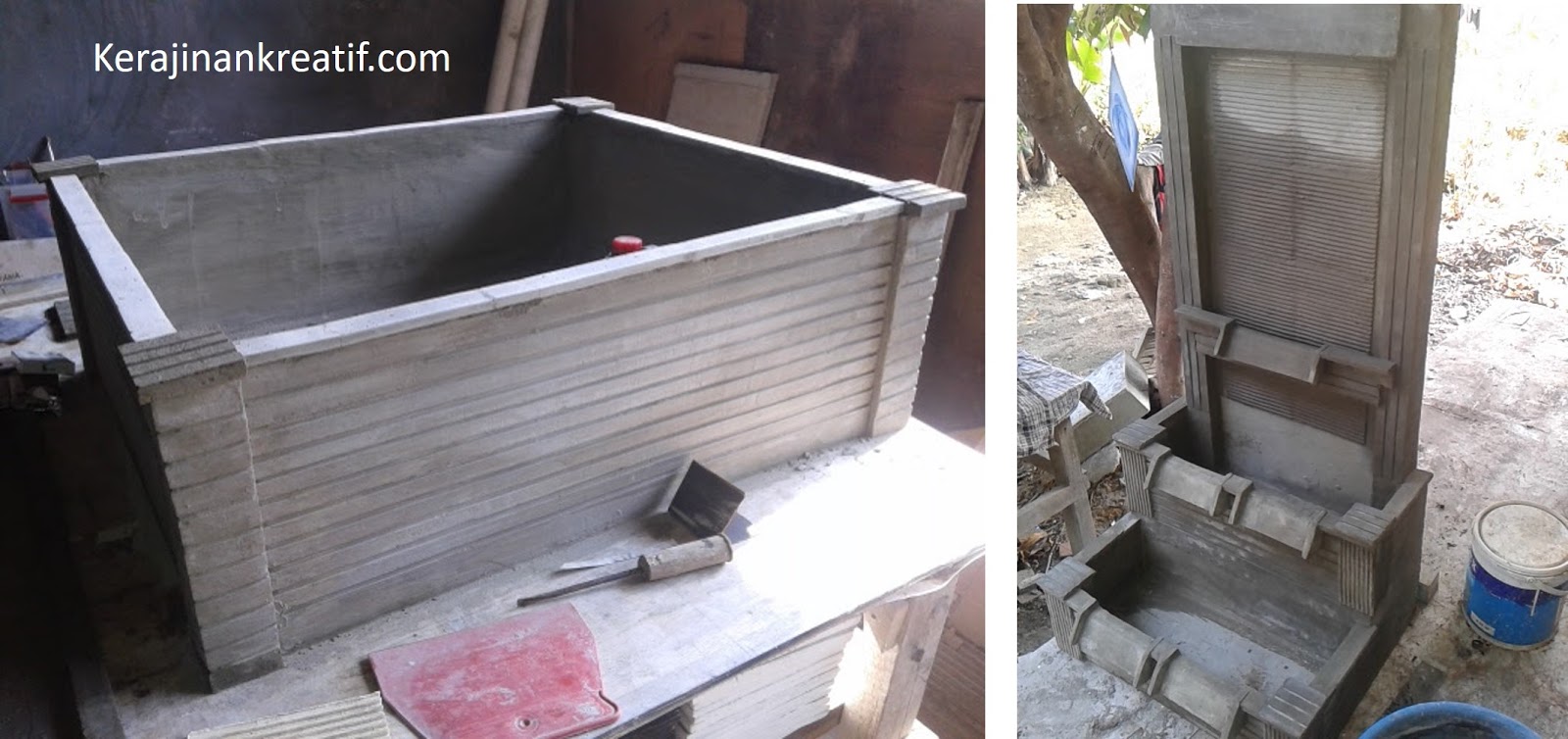 Cara Membuat Kolam Ikan Minimalis dari Bahan Semen ~ Kerajinan Kreatif