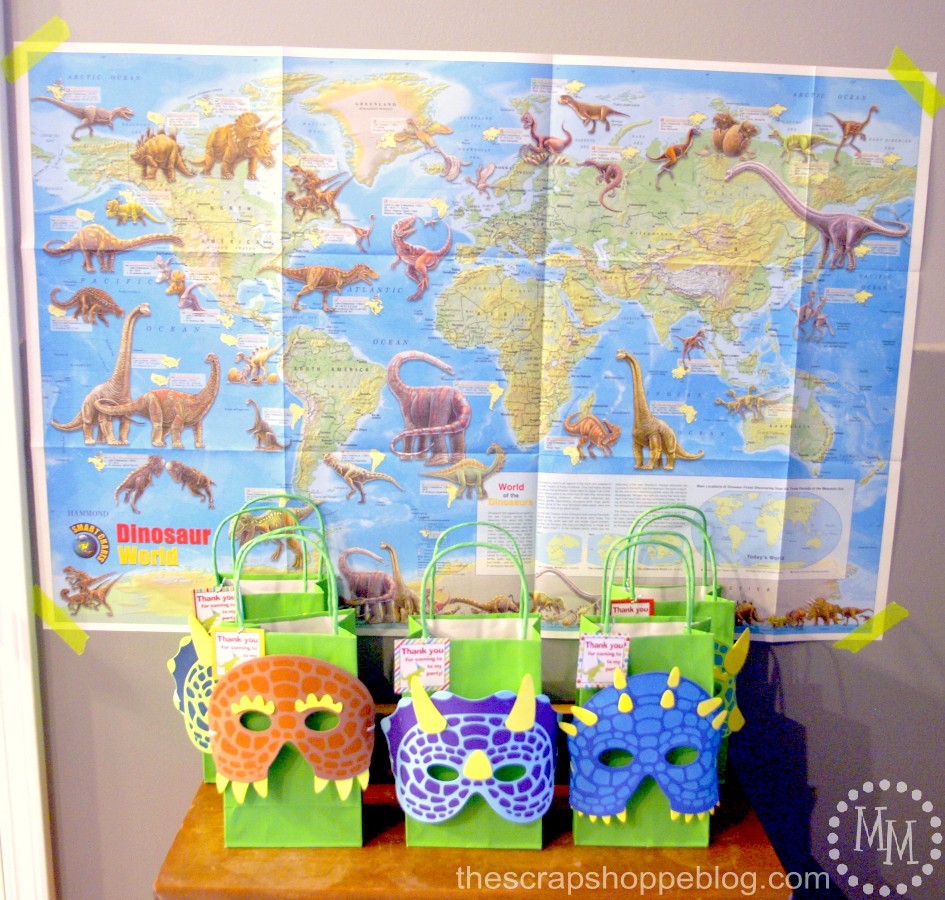 dinosaur gift bags