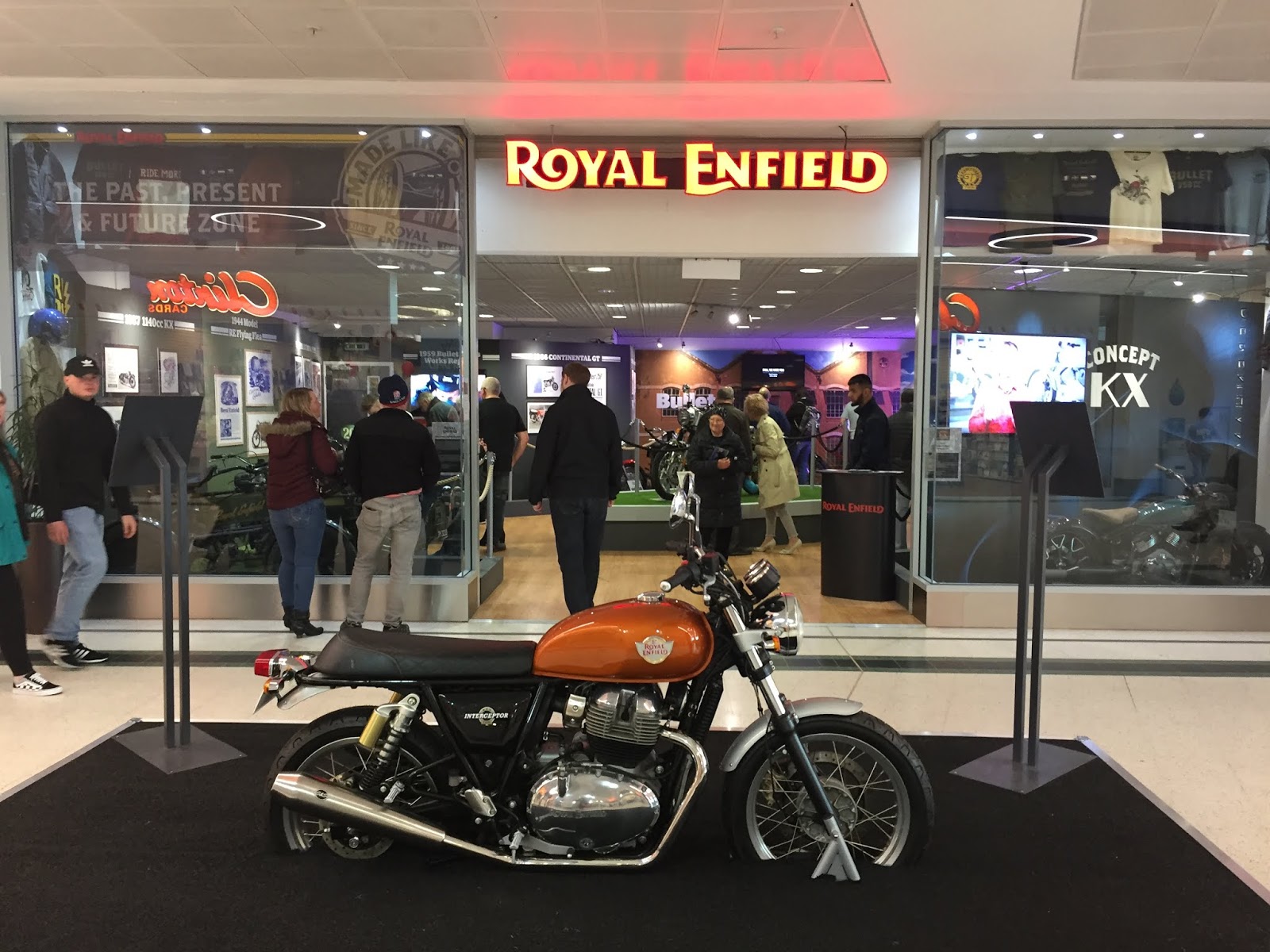 My Royal Enfields Kingfisher Centre exhibit