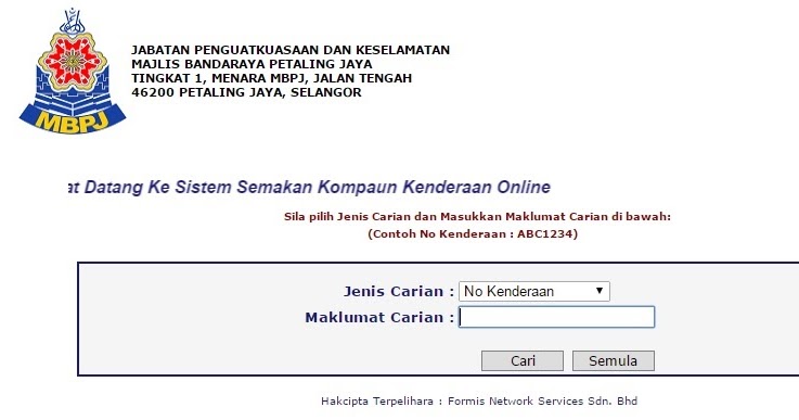 pay saman online mbpj
