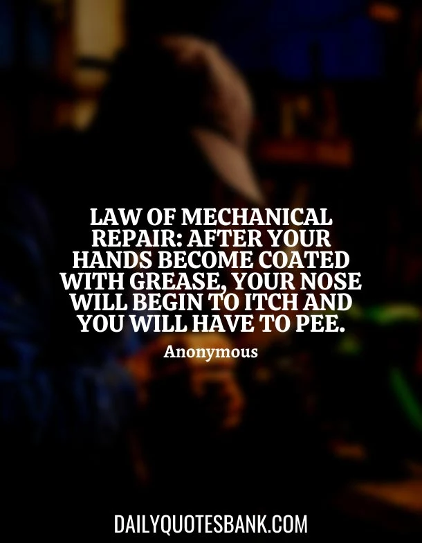 Funny Quotes About Mechanical Engineering