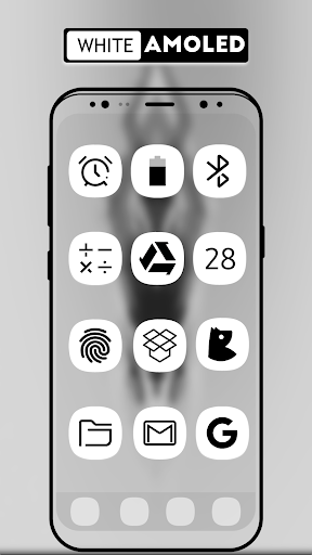S8 / Note 8 White AMOLED UX - Icon Pack