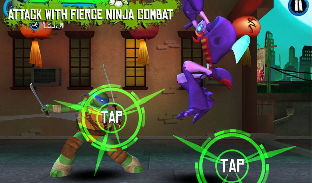 TMNT: ROOFTOP RUN v2.01 APK full data sd obb