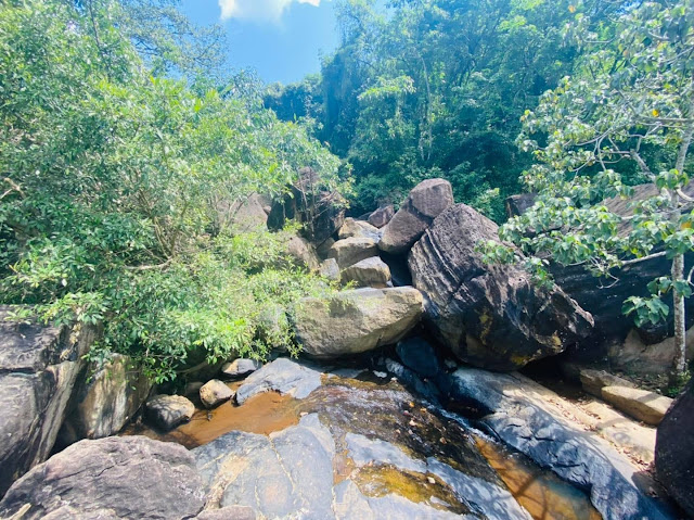 විශාල ගල්කුළු මැදින් ගලන - තුඩුගල ඇල්ල 🌱🪴🪨🌳 (Thudugala Ella) - Your Choice Way