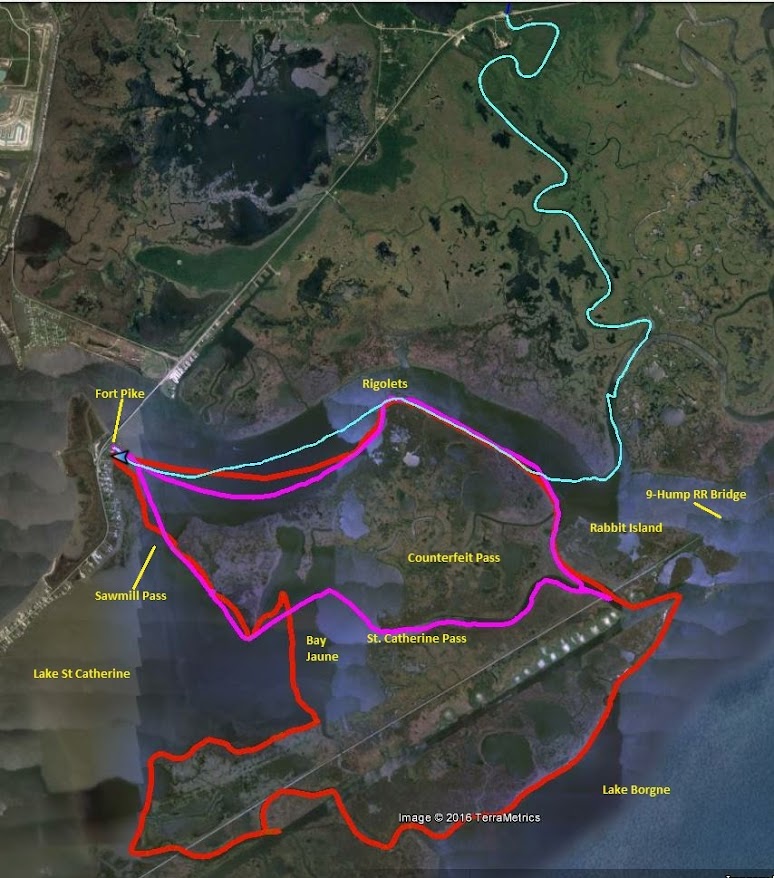 Lake Catherine Louisiana Map Southeastern Louisiana Paddling: January 2016