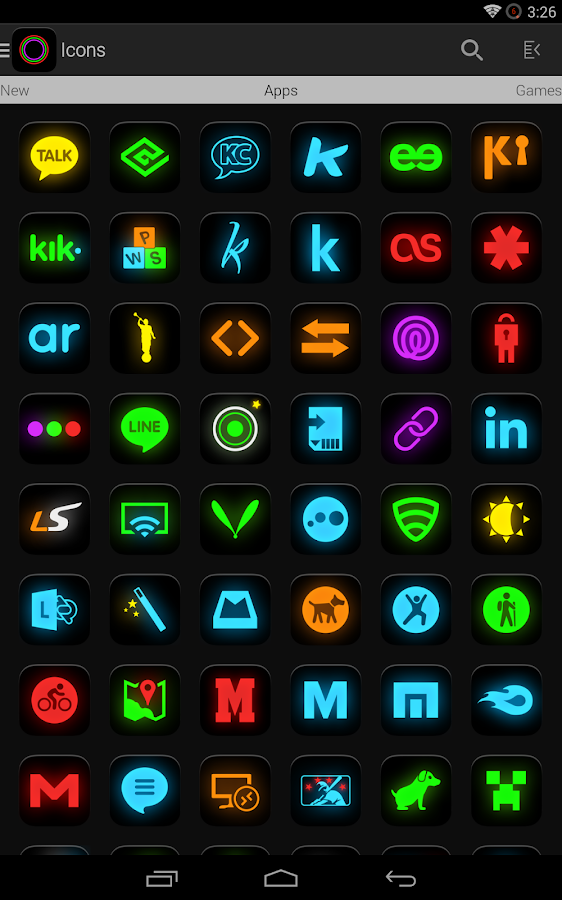 Neon Glow - Icon Pack