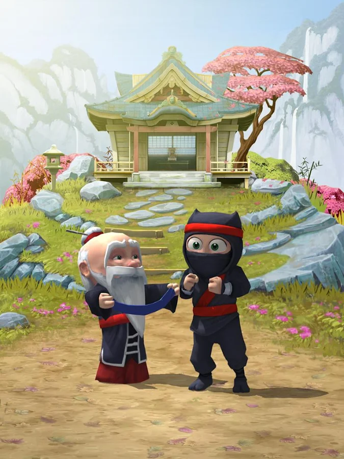 Clumsy Ninja Android v.1.6.2 MOD APK (Oro y Gemas Ilimitadas) Descargar Gratis
