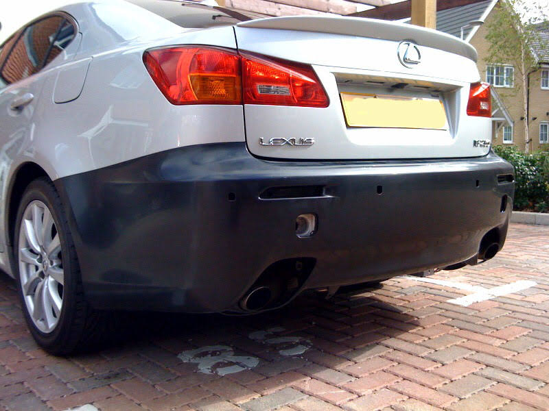ISF stacked quad exhaust on IS250