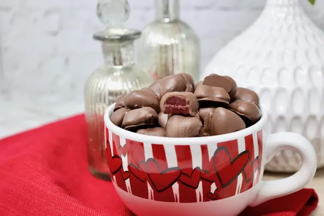 Chocolate Covered Cherry Hearts