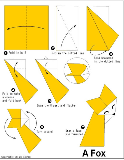 නරියෙකු හදමු (Origami Fox) - Your Choice Way