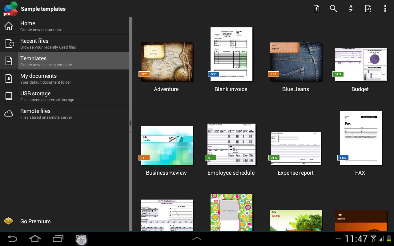OfficeSuite Premium 7 v7.5.2087 APK (PDF&Fonts) Fulll y Gratis