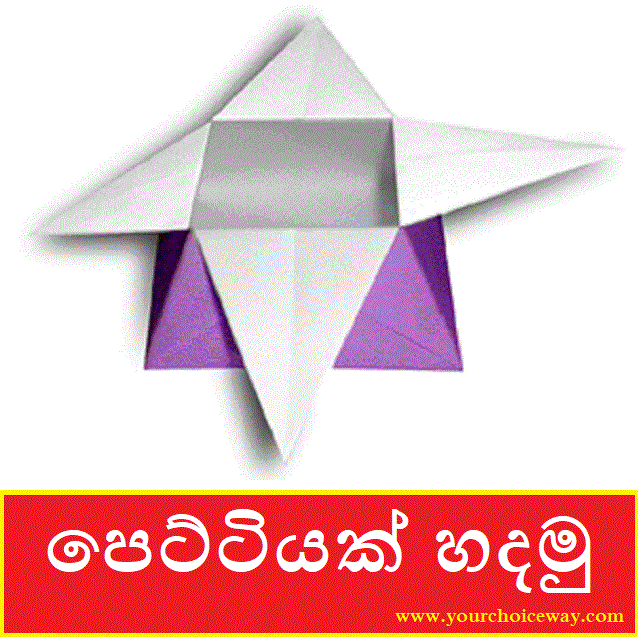 පෙට්ටියක් හදමු (Origami Box 4) - Your Choice Way