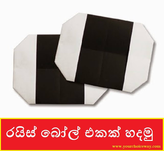 රයිස් බෝල් එකක් හදමු (Origami Rice Ball 2) - Your Choice Way