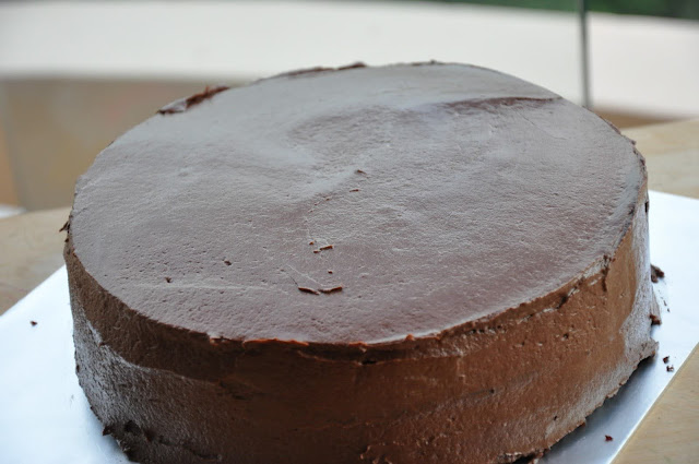 Eggless Chocolate Cake With Chocolate Frosting