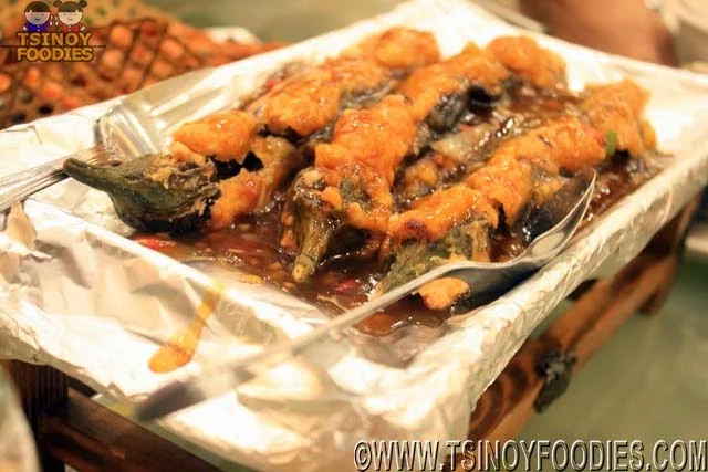 stuffed eggplant with japanese sauce