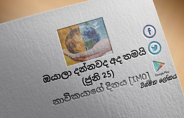 දවසේ වැදගත්කම - ජුනි 25 නාවිකයාගේ දිනය [IMO] (Significance Of The Day - June 25 Day Of The Seafarer [IMO]) - Your Choice Way