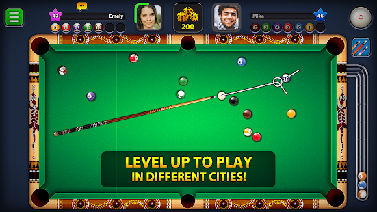 8 Ball Pool Mod APK Extended Stick Guideline For Android Gameplay Screenshot 3