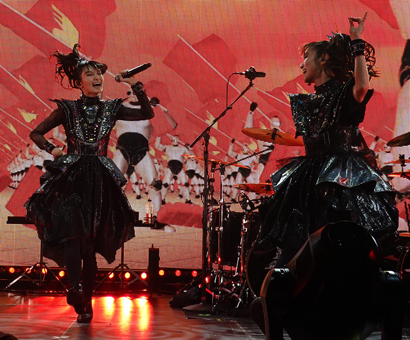 BABYMETAL performing Oh! MAJINAI