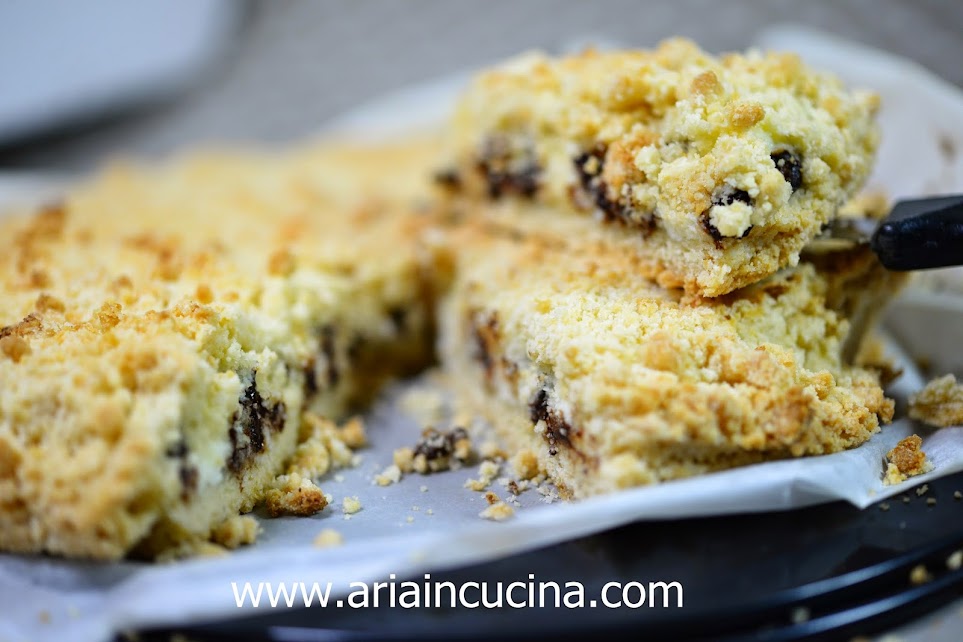 Crostata Sbrisolona Con Ricotta E Gocce Di Cioccolato Blog Di Cucina Di Aria