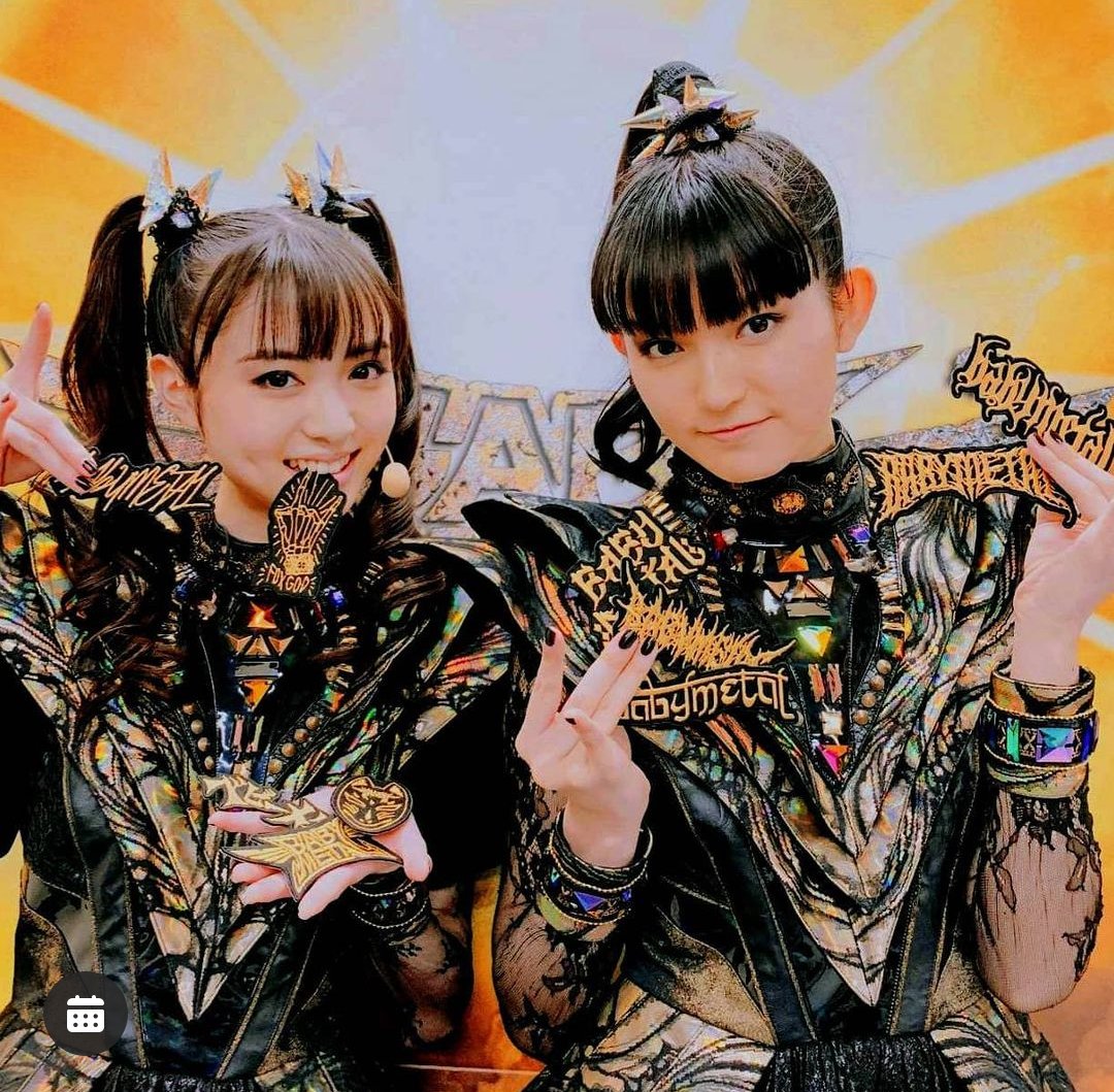 SU-METAL and MOAMETAL with BABYMETAL patches