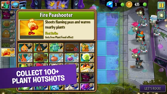 Plants vs Zombies 2 V7.5.1 Mod Apk + OBB For Android with Unlimited Coins and Gems and Suns