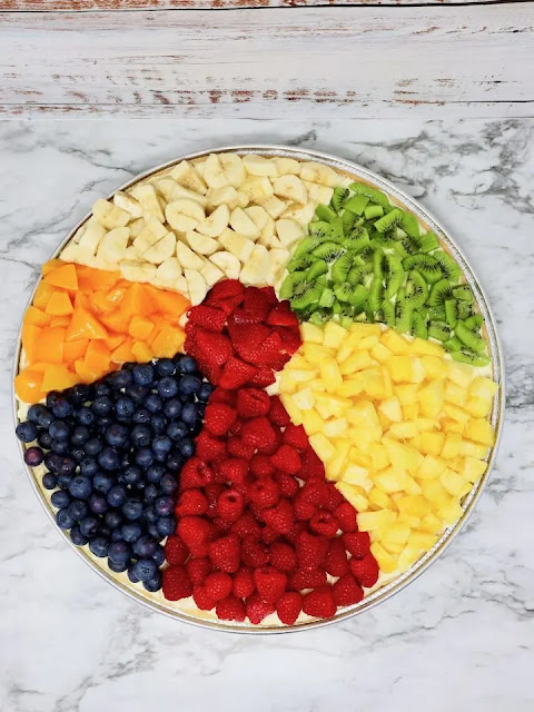 Beach Ball Fruit Pizza