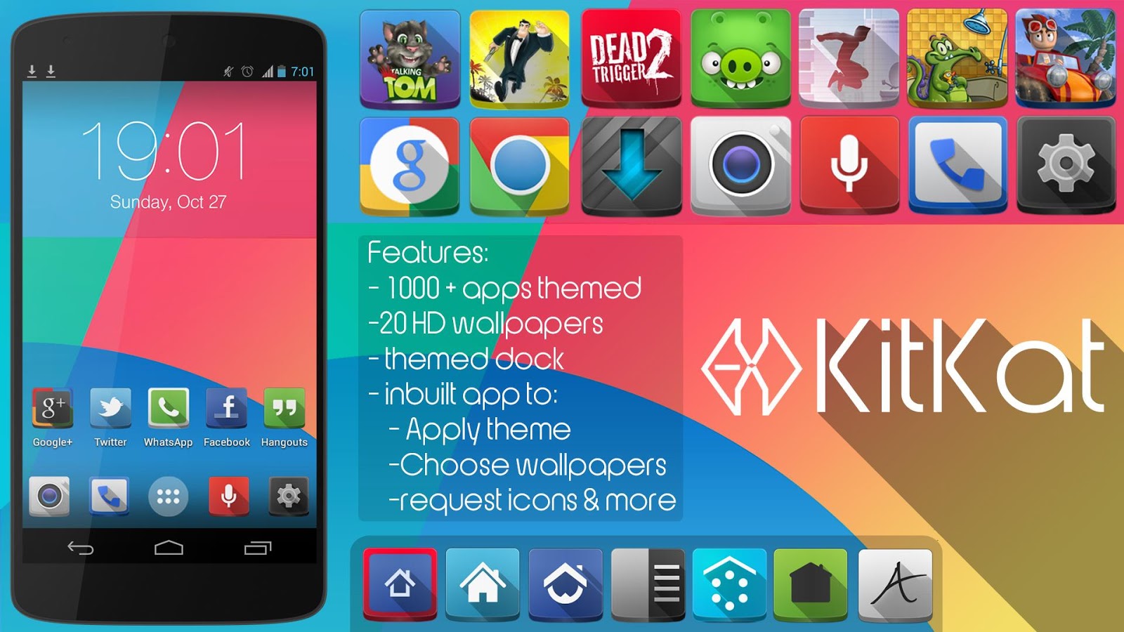 KitKat (Apex Nova ADW Kitkat theme) v1.1.3 APK download