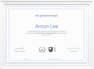 Google Digital Garage Fundamentals of Digital Marketing