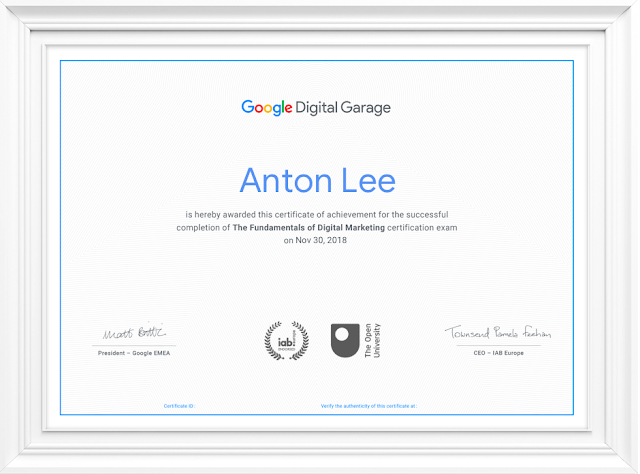 fundamentals of digital marketing certificate google