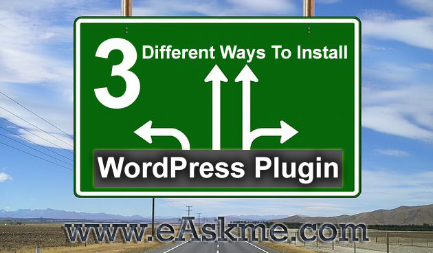 install WordPress Plugin : eAskme