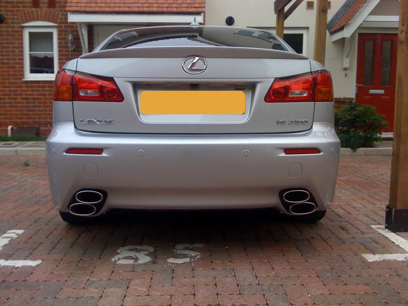 ISF stacked quad exhaust on IS250