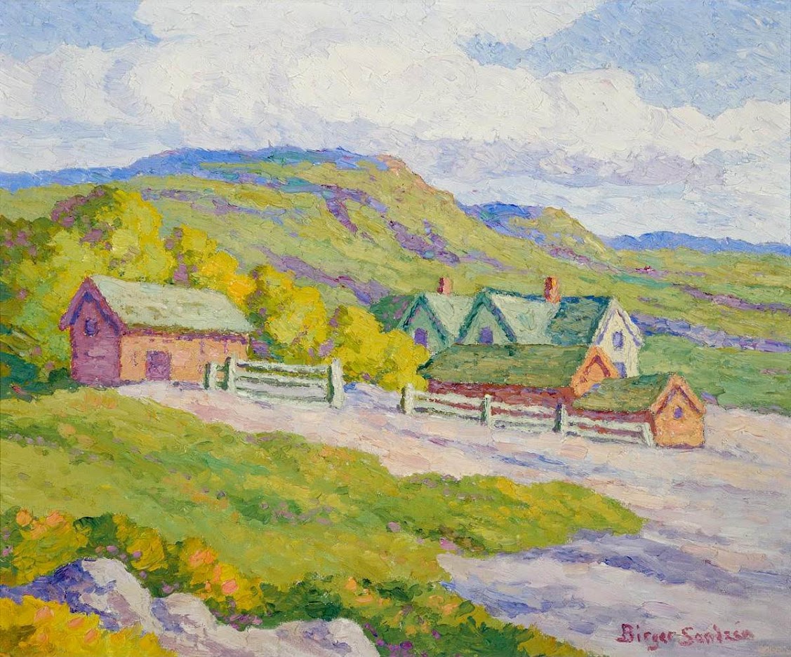 Farm and Hills, Lindsbourg, Kansas, 1946