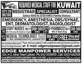 Doctor Jobs in KUWAIT 2021