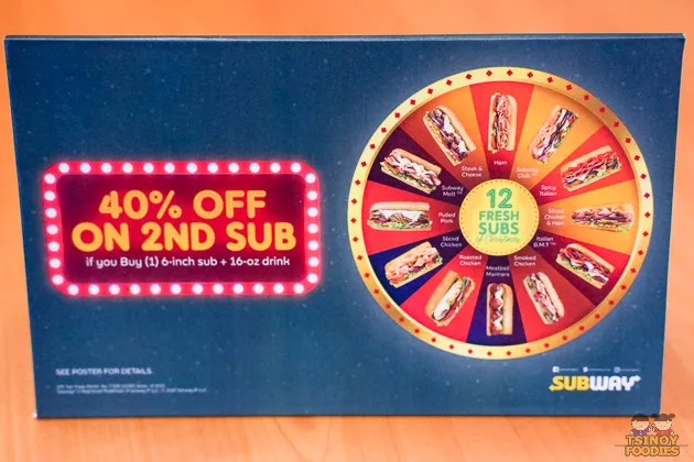 subway 40% off promo