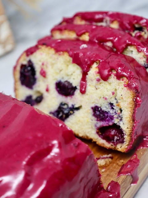 Glazed Blueberry Bread