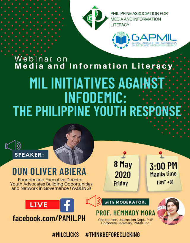 Free webinar: Media & Information Literacy Initiatives Against Infodemic