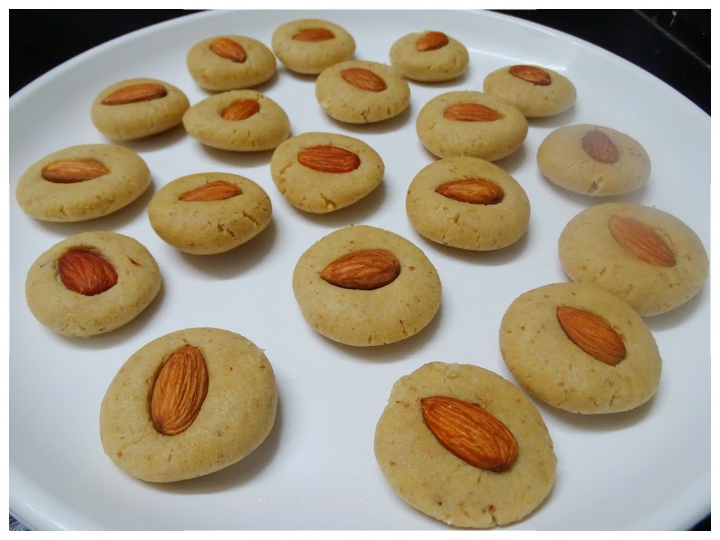 Whole Wheat Almond Cookies Recipes| Whole Wheat Almond Eggless Cookies|Whole Wheat-Almond Butter Cookies