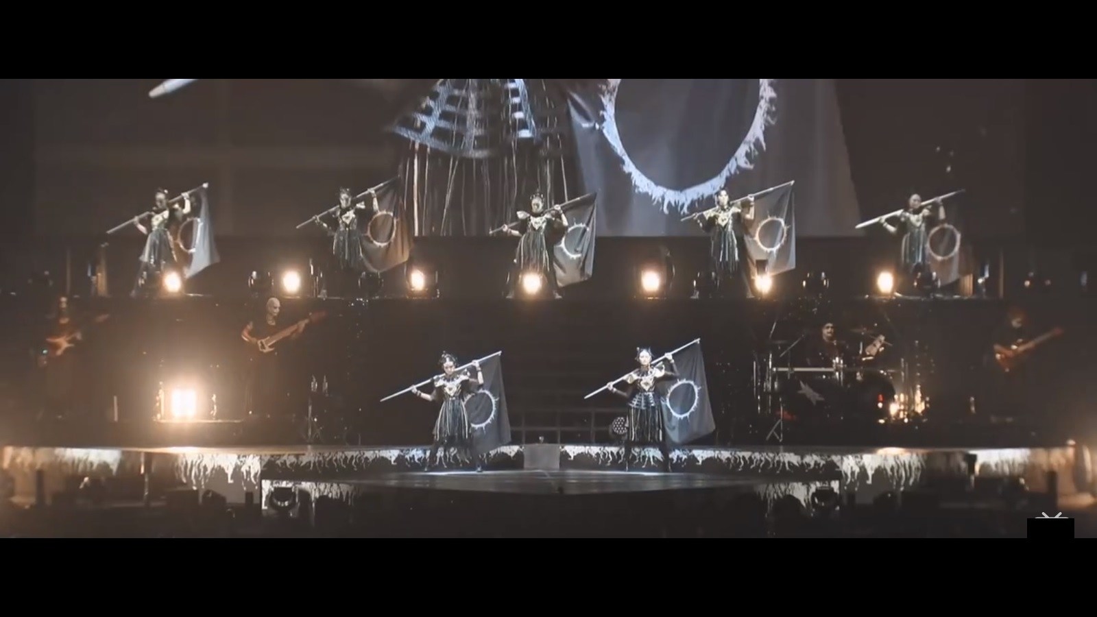 BABYMETAL performing Road of the Resistance with the Chosen 7 during Dark Night Carnival
