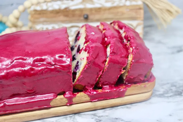 Glazed Blueberry Bread