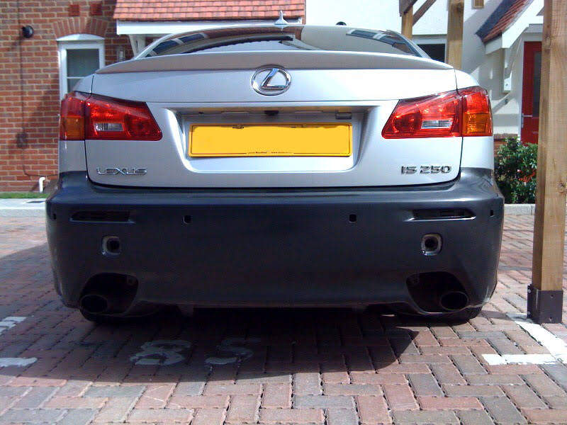 IS-F stacked quad exhaust on IS250