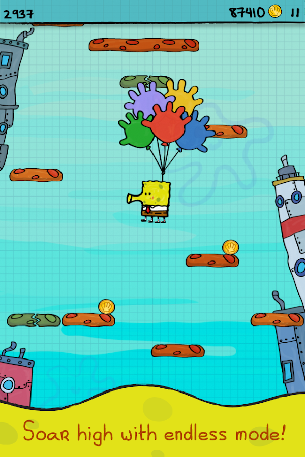 Doodle Jump SpongeBob v1.0 [Mod Money] APK free
