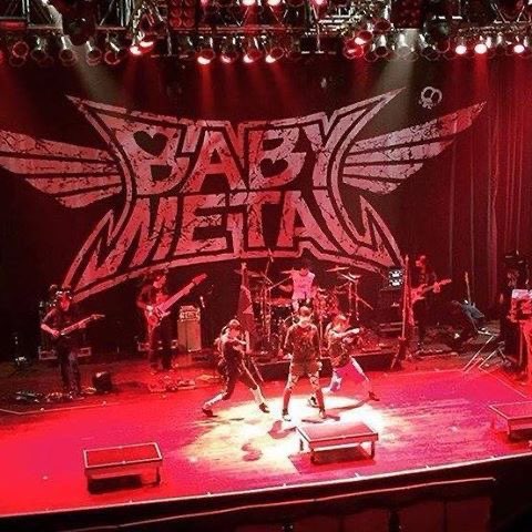 BABYMETAL and the Kami Band rehearsing before a show
