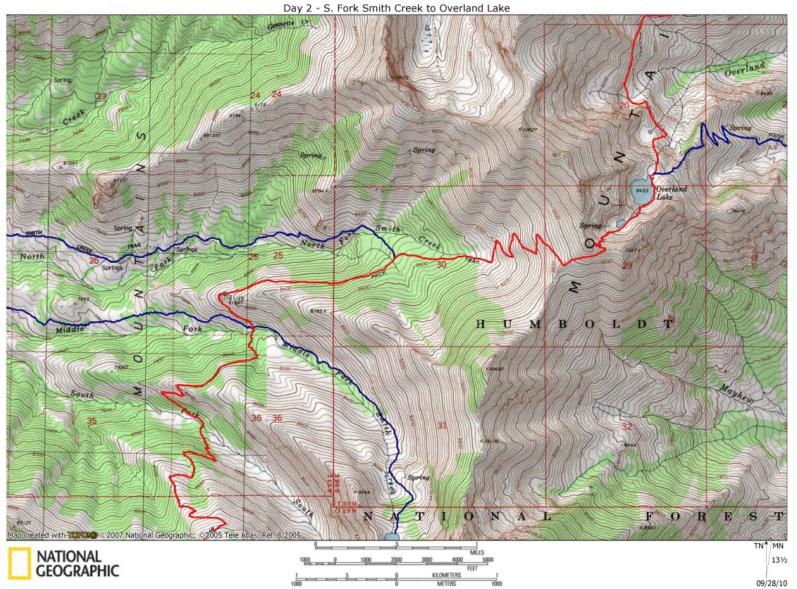 Ruby Mountain Trails Ruby Crest Trail beta, maps and photos