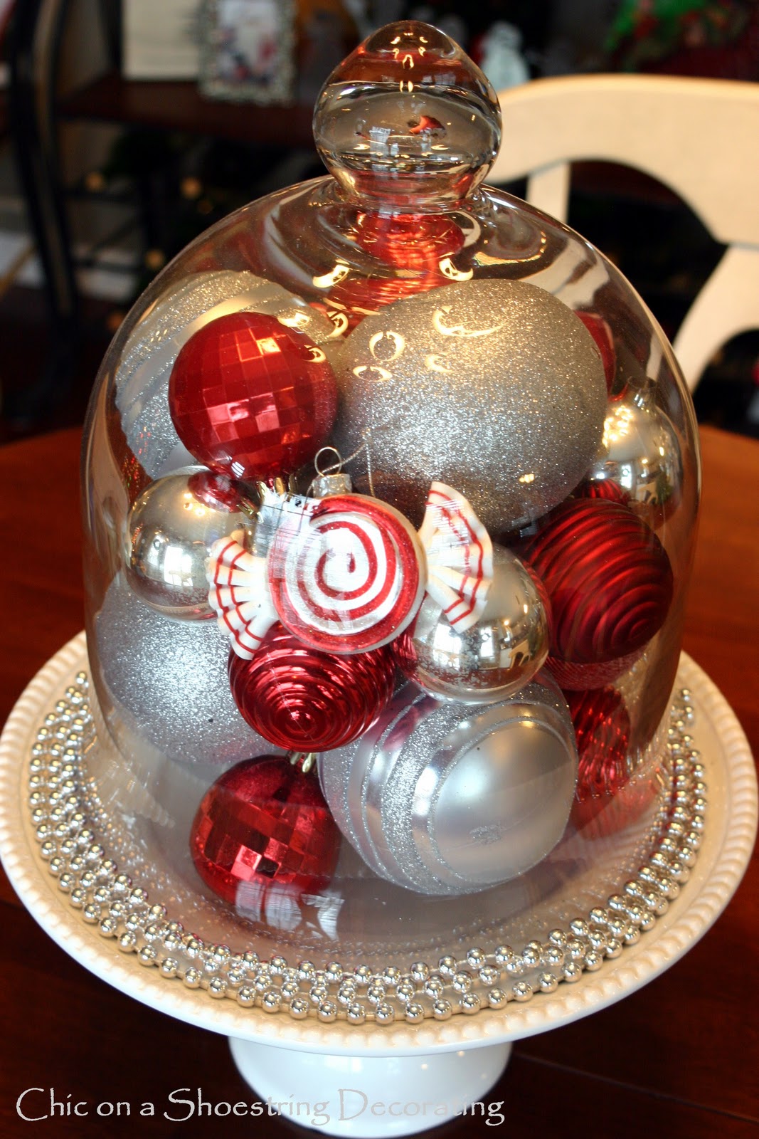 Chic on a Shoestring Decorating Christmas Cloches