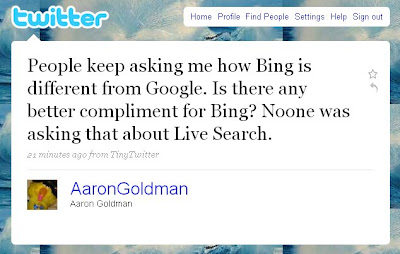 Bing Google Twitter