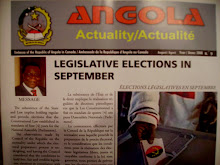 Recebemos um exemplar das eleiçoes legislativas a partir da Embaixada de Angola no Canada