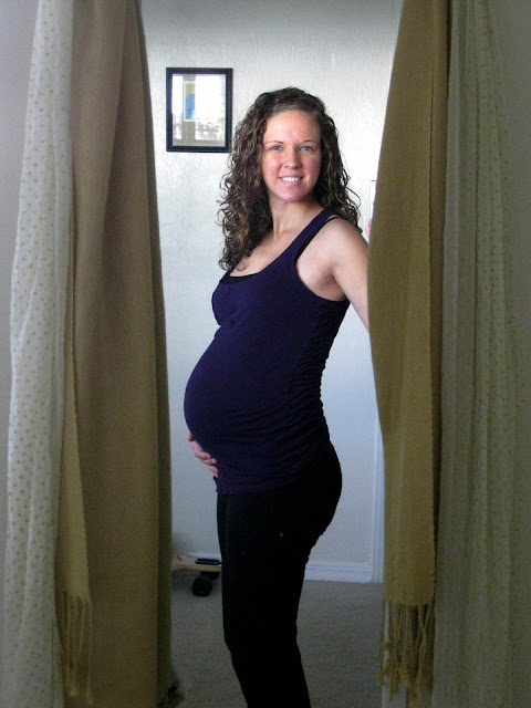 28 weeks pregnant self-portrait