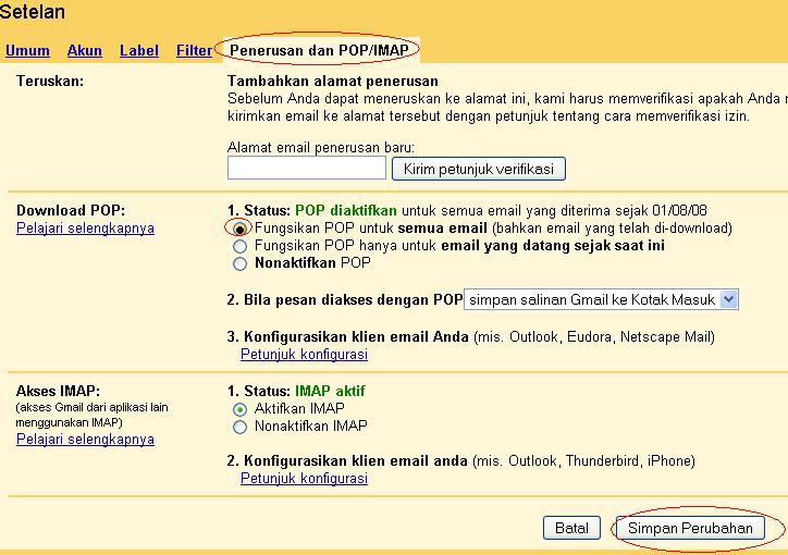 Setting Gmail Untuk Konfigurasi Email Nokia