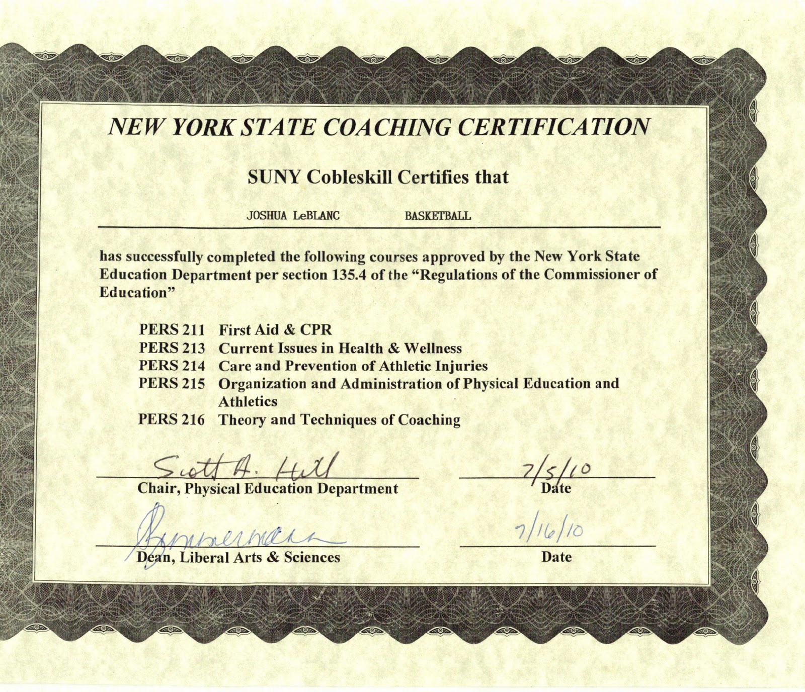 It's Portfolio Time Certifications