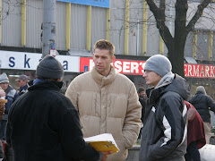 Jerrod and Dezső sharing Christ.